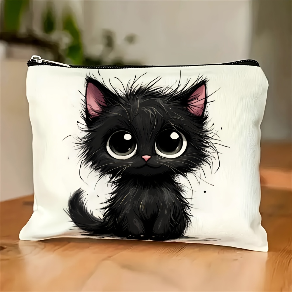 Travel Accessories Jewelry - Eine süße Kosmetiktasche mit Katzenmuster –