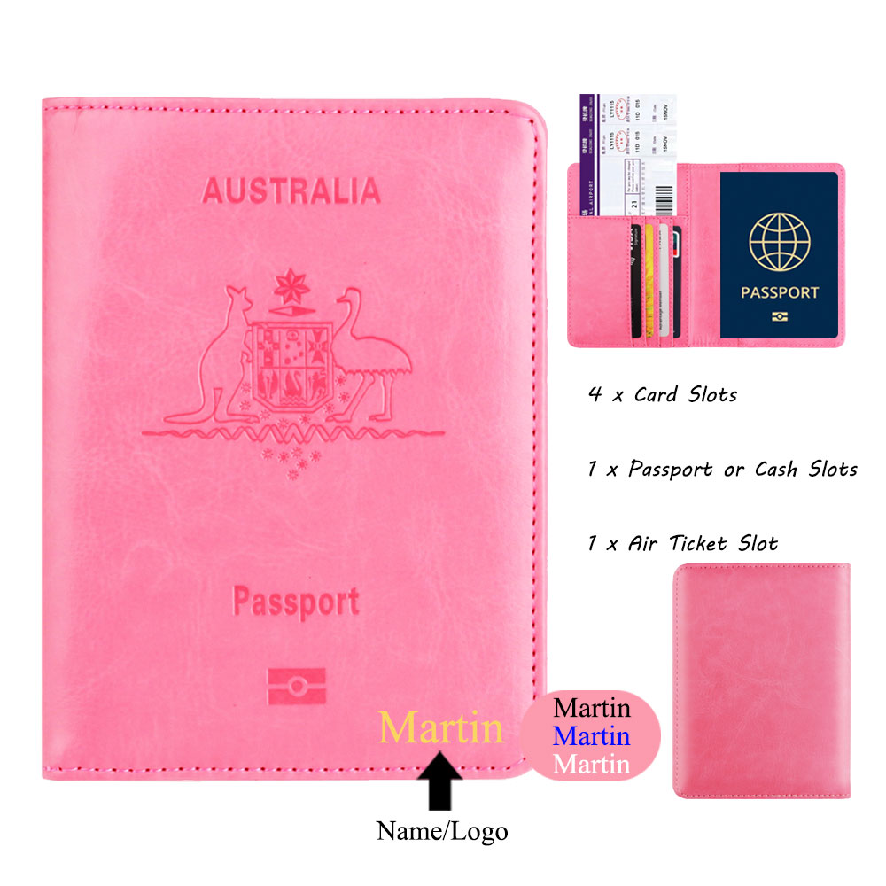 Travel Accessories Wallet - Kunden spezifischer Name Australien rfid Blocking