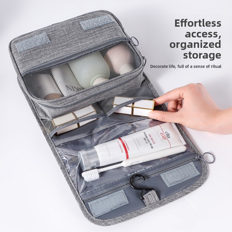 Travel Accessories Organizer Bag - Große Kapazität Hängende Toilettentasche Nass-Trocken-Trennung Reise-Make-up-Wasch-Organizer