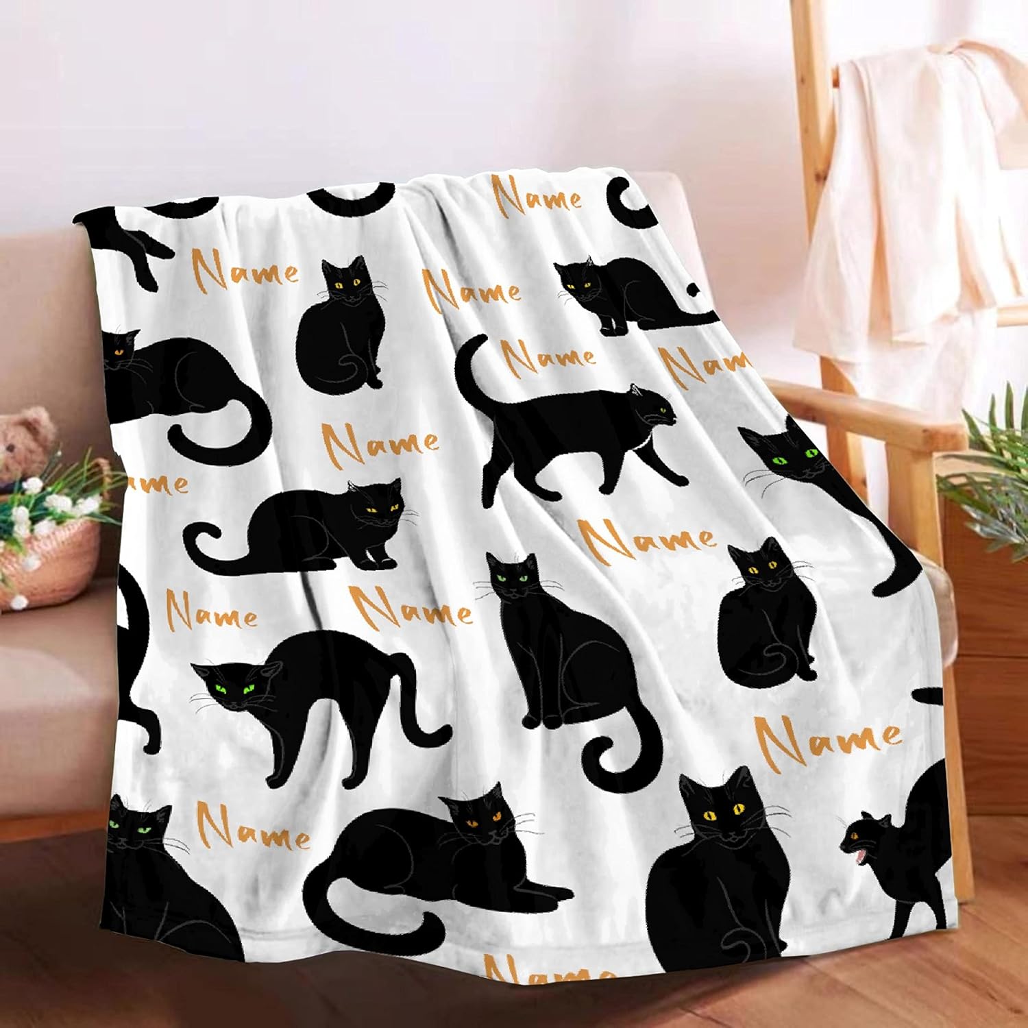 Travel Accessories Ideas - Niedliche Katzen-Print Kuscheldecke Plüsch-Fleece Sofadecke für