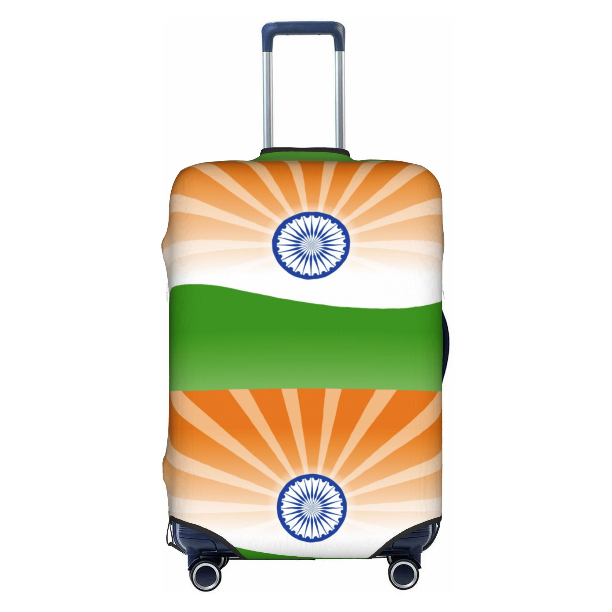 Travel Accessories India - Reisegepäckhülle mit Flagge von Indien, elastischer