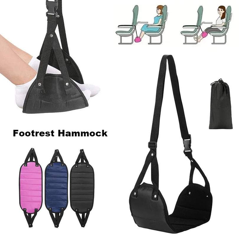 Travel Accessories Long Flight - Tragbare Verstellbare Fußstütze Hängematte für Flugreisen