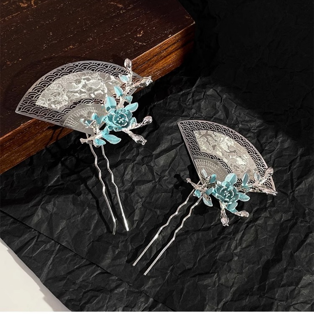 Travel Accessories Aesthetic - Neue fächerförmige Haarnadel im chinesischen Stil,