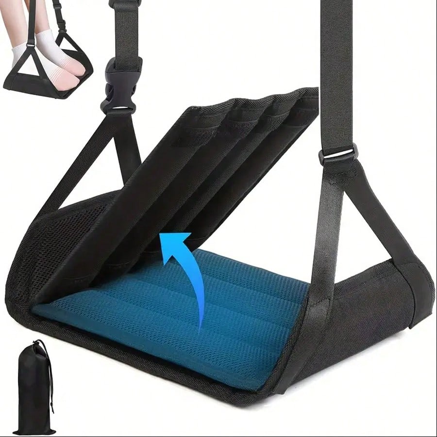 Travel Accessories Long Flight - Abnehmbare Fußstütze für Flugzeuge, verstellbare Fußhängematte