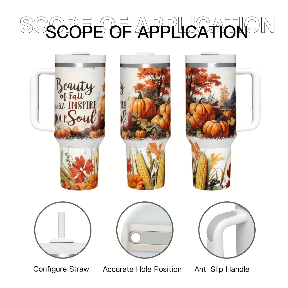 1 Stück 40oz Herbst-Kürbis-Iso – Travel Accessories Ideas Bewertung und Preis