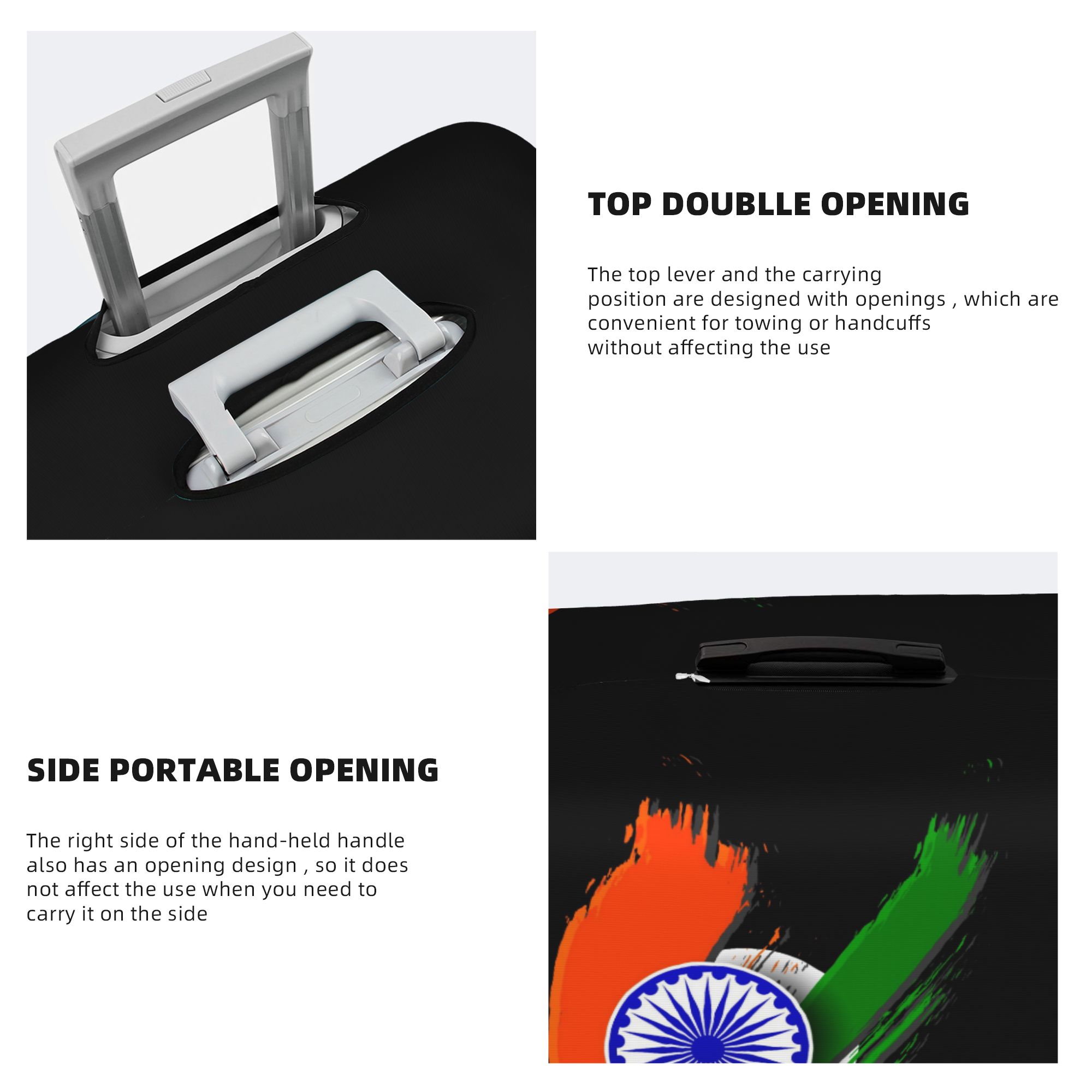 Kofferhülle mit Flagge Indiens – Travel Accessories India Bewertung und Preis