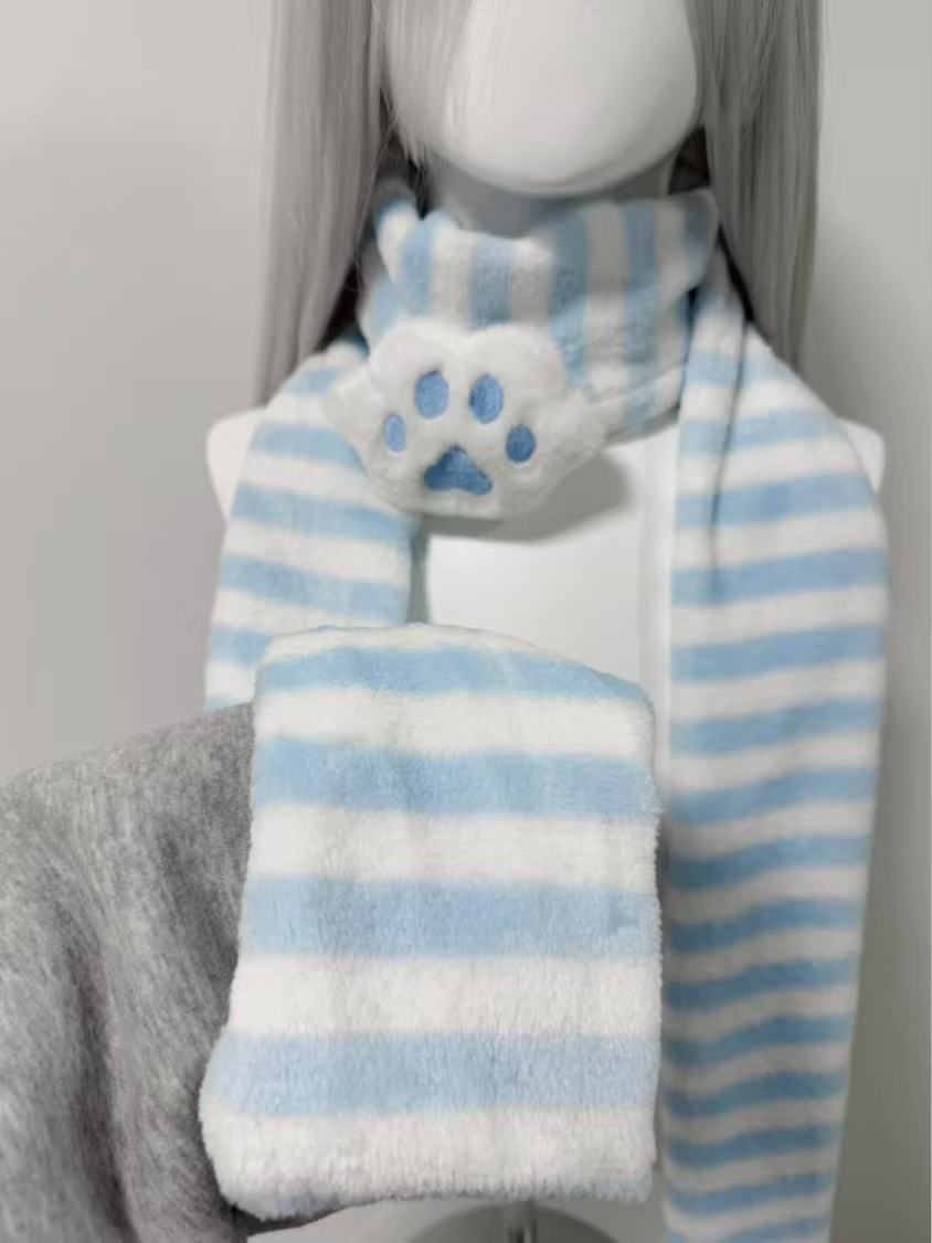 Kawaii Strickschal mit Katzenp – Travel Accessories Aesthetic Bewertung und Preis