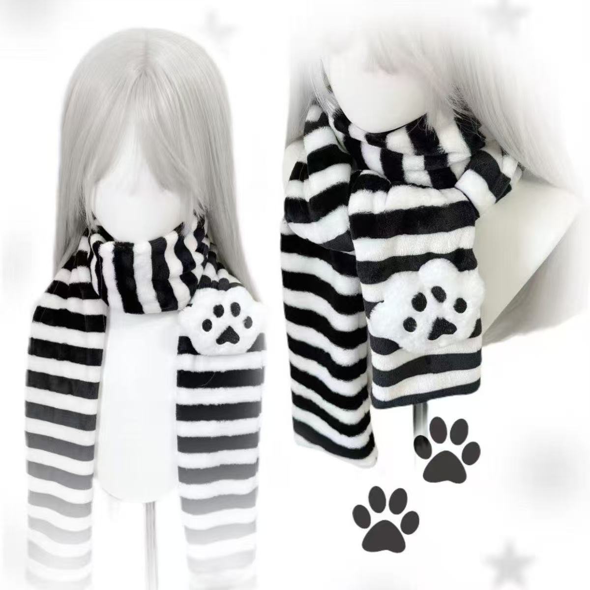 Kawaii Strickschal mit Katzenp – Travel Accessories Aesthetic Bewertung und Preis